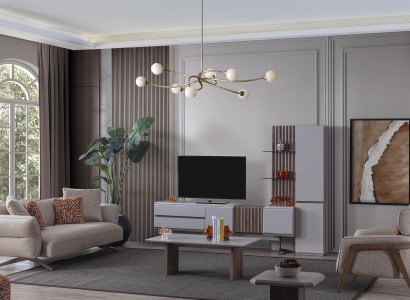 Wohnzimmer Set Einrichtung Komplettes Zimmer Möbel Sofa Couch Set 5tlg.